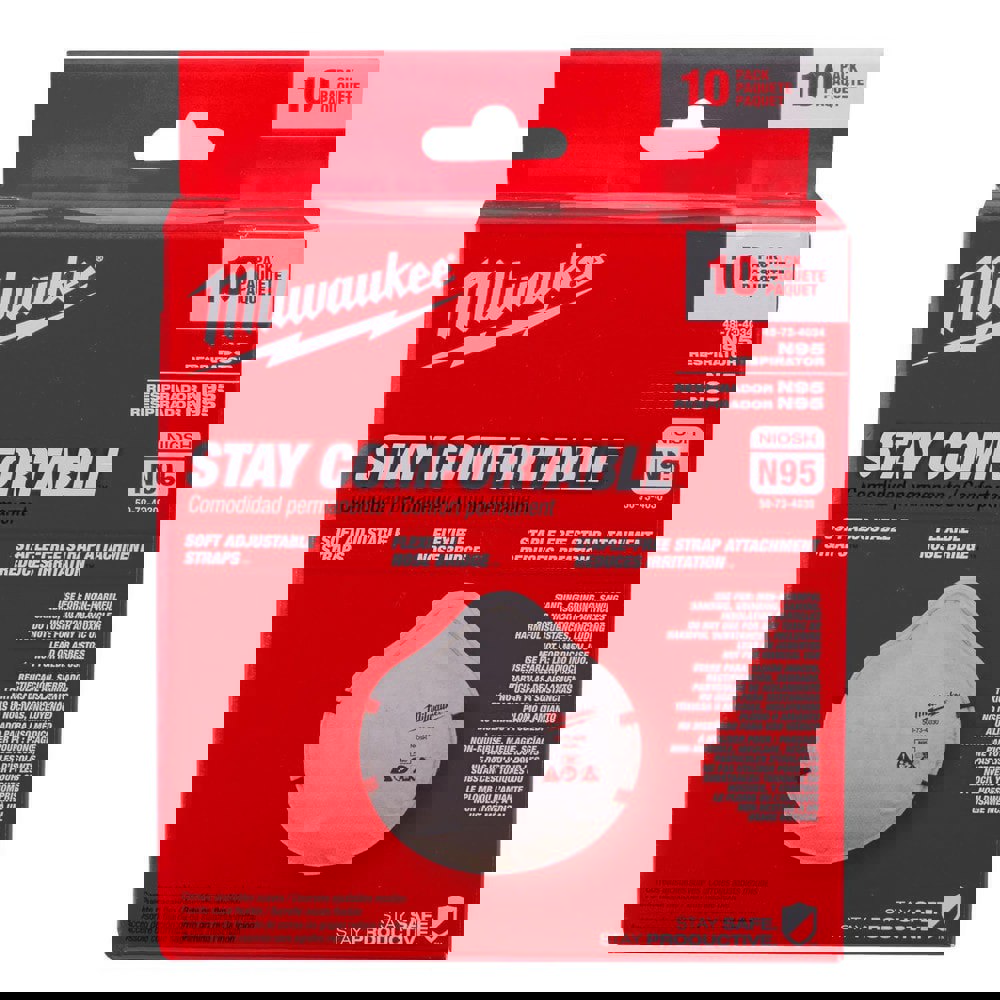 Disposable Respirators & Masks; Product Type: N95 Respirator ; Niosh Classification: N95 ; Exhalation Valve: Yes ; Nose Clip: Does Not Contain Nose Clip ; Strap Type: Adjustable ; Size: General Purpose; Universal